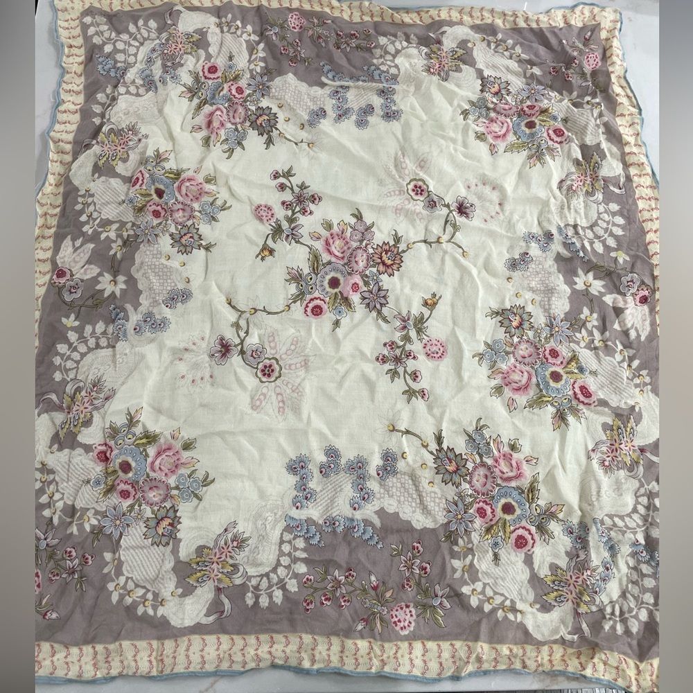 Vintage Oscar De La Renta Rayon Scarf